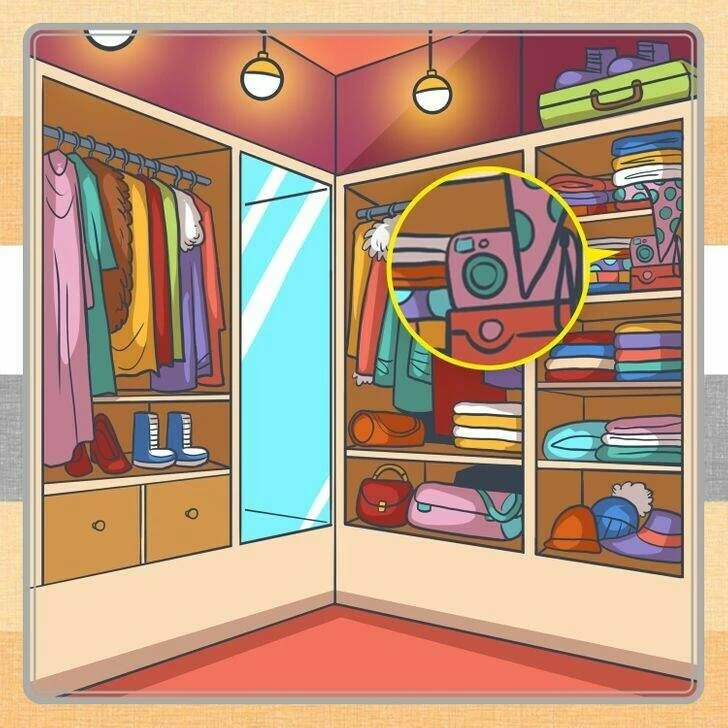 Nokta atışı yapan zeka testi: İnsanların sadece yüzde 2'si gardırobun içindeki gizli kamerayı 7 saniyede görebiliyor