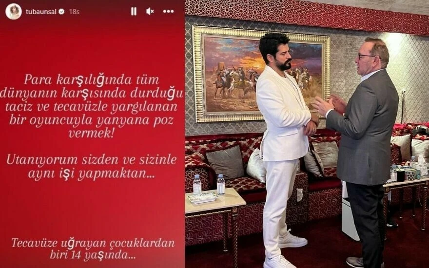 Tuba Ünsal, Kevin Spacey ile buluşan Burak Özçivit'i yerden yere vurdu: Utanıyorum sizden ve sizinle aynı işi yapmaktan