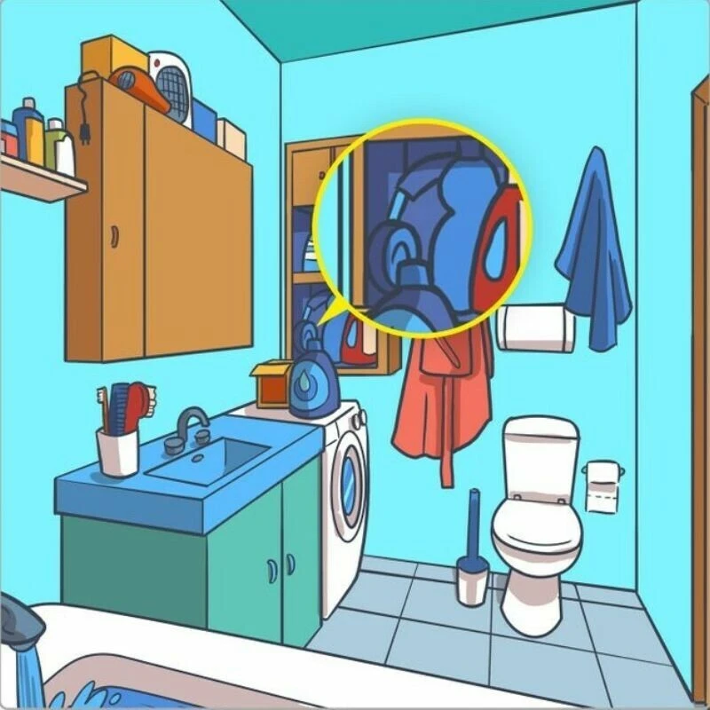 Görsel zeka testi: Banyoda gizlenen kulaklığı 10 saniye içinde 200 kişiden sadece 7’si görebildi!