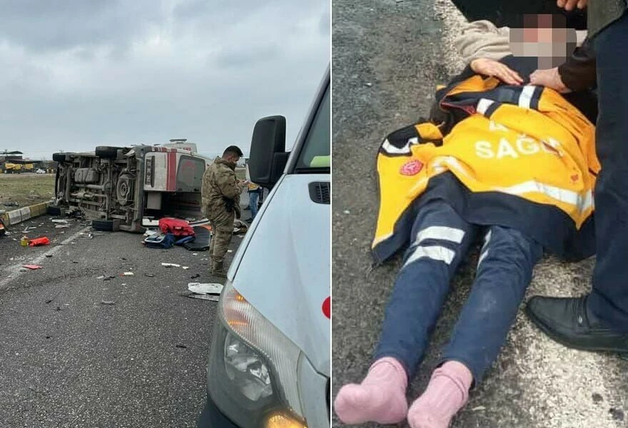 Diyarbakır'da korkunç kaza! Ambulans ile tır birbirine girdi: Ölü ve yaralılar var