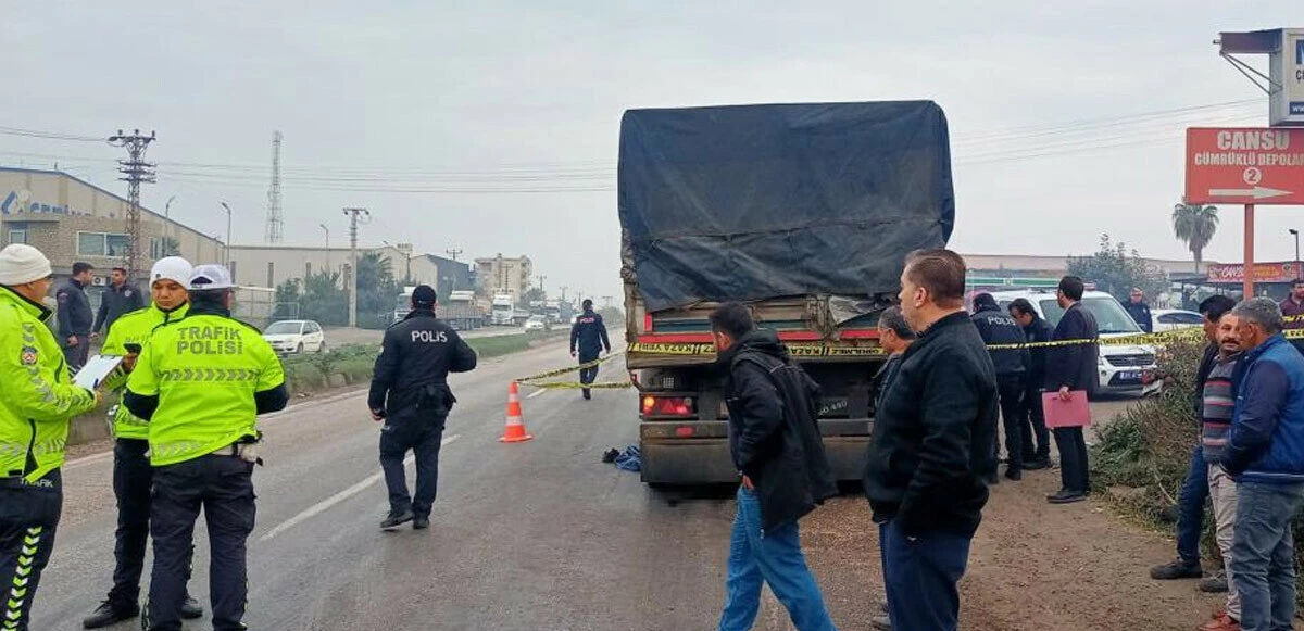 Tırın altında kalan motosiklet sürücüsünün feci ölümü