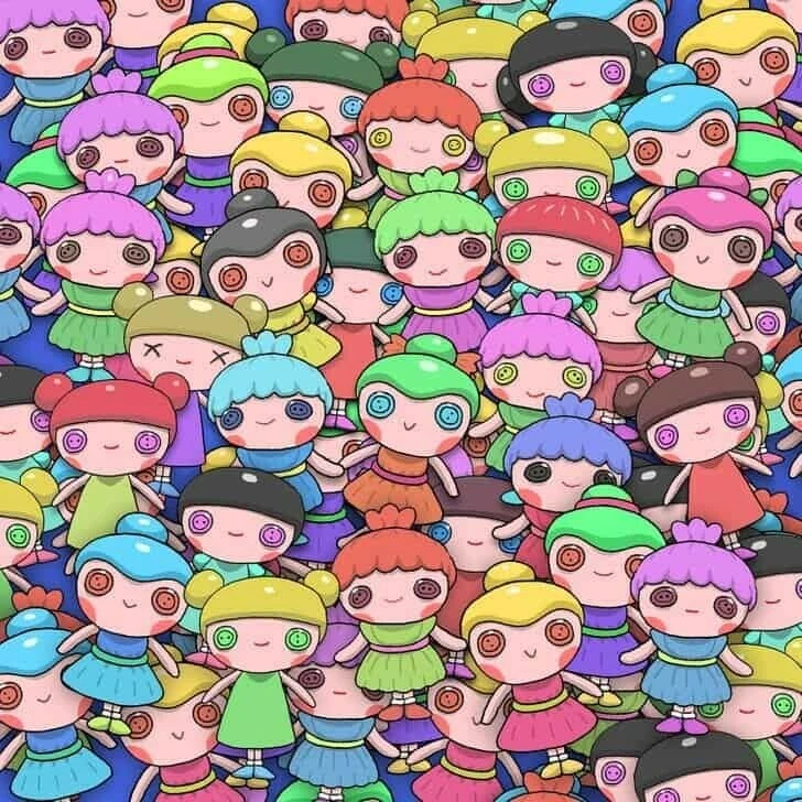 Ne kadar zeki olduğunuzu 9 saniyede keşfedin: Farklı bebeği 9 saniye içinde bulanlar süper zekalı kabul ediliyor!