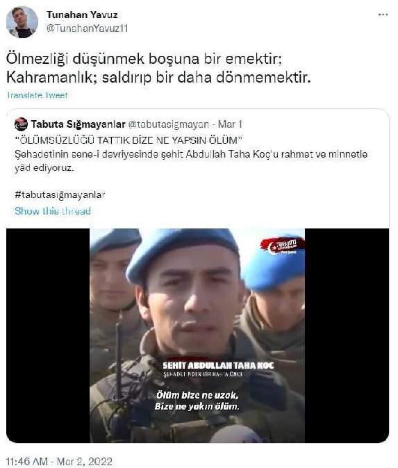 Pençe-Kilit şehidinin yürek dağlayan paylaşımı: Kahramanlık; bir daha geri dönmemektir 