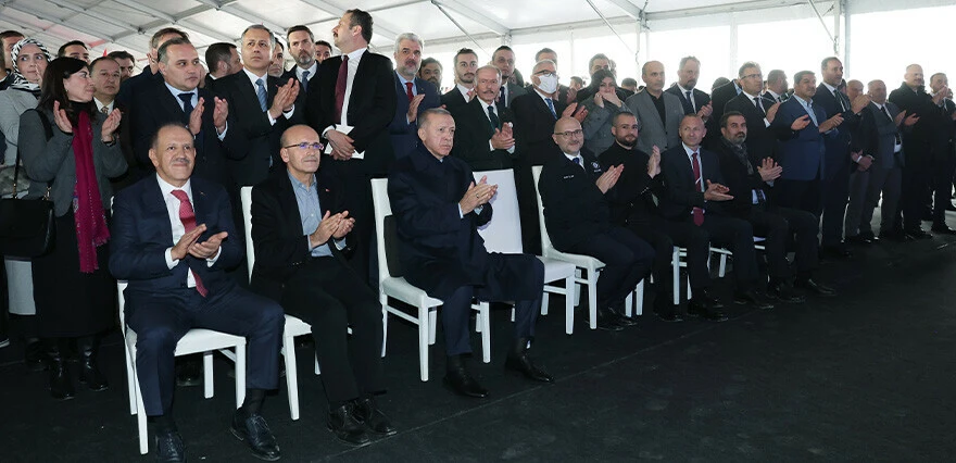 Silivri'deki doğalgaz tesisi açılışında dikkat çeken isim: Mehmet Şimşek yıllar sonra Erdoğan'la yan yana