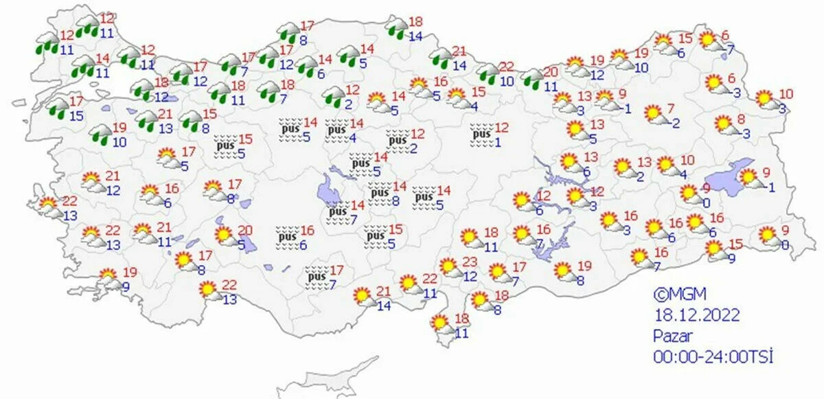 Sıcaklıklar yükselişte ama aldanmayın yağmur kapıda! Meteoroloji uyardı! (17 Aralık hava durumu)