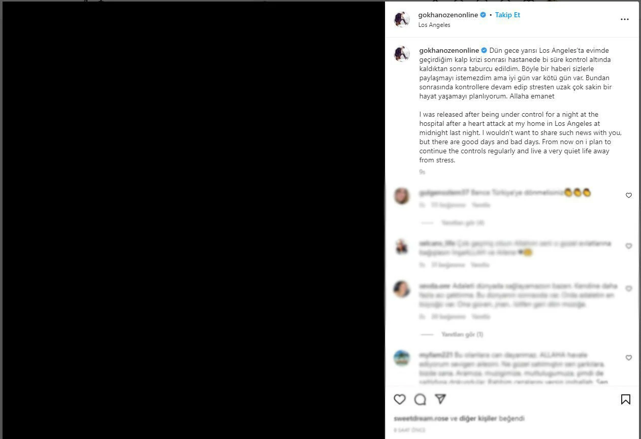 Ünlü şarkıcı Gökhan Özen’den üzen haber: Kalp krizi geçirdi!