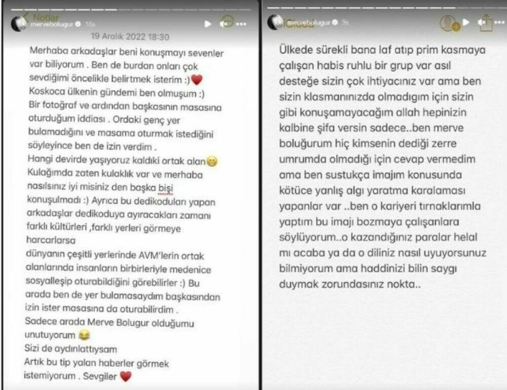 Tanımadığı masaya oturduğu iddia edilen Merve Boluğur ateş püskürdü: Koskoca ülkenin gündemi ben olmuşum