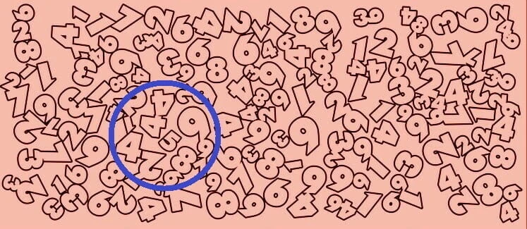 Şaşı eden görsel zeka testi: 5 rakamını 5 saniyede bulanların IQ’su en az 120 çıkıyor!