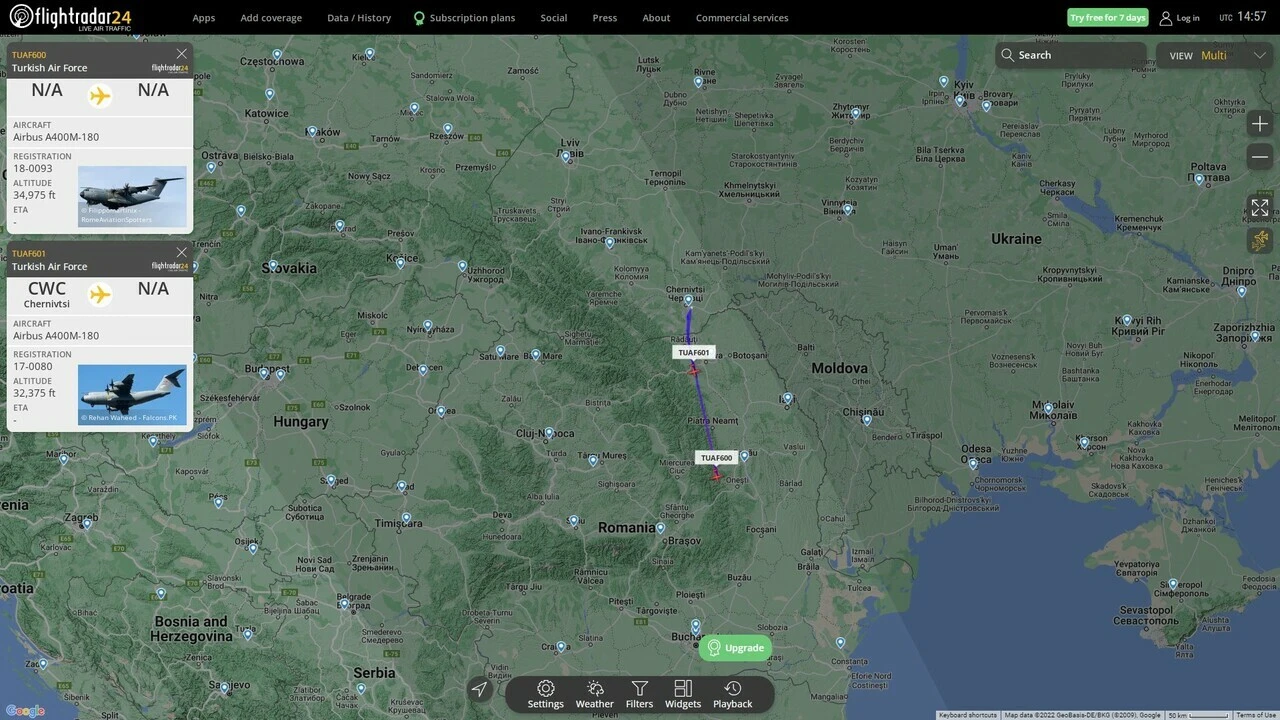 Son dakika! Ukrayna'da mahsur kalan 'Koca Yusuf' uçakları yurda döndü