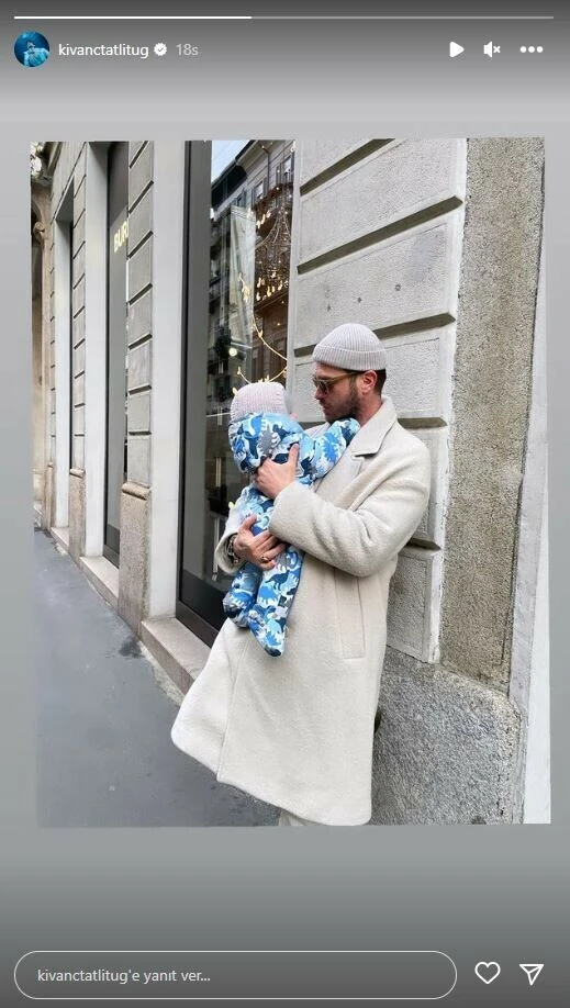 Kıvanç Tatlıtuğ’dan rekor kıran baba oğul paylaşımı!