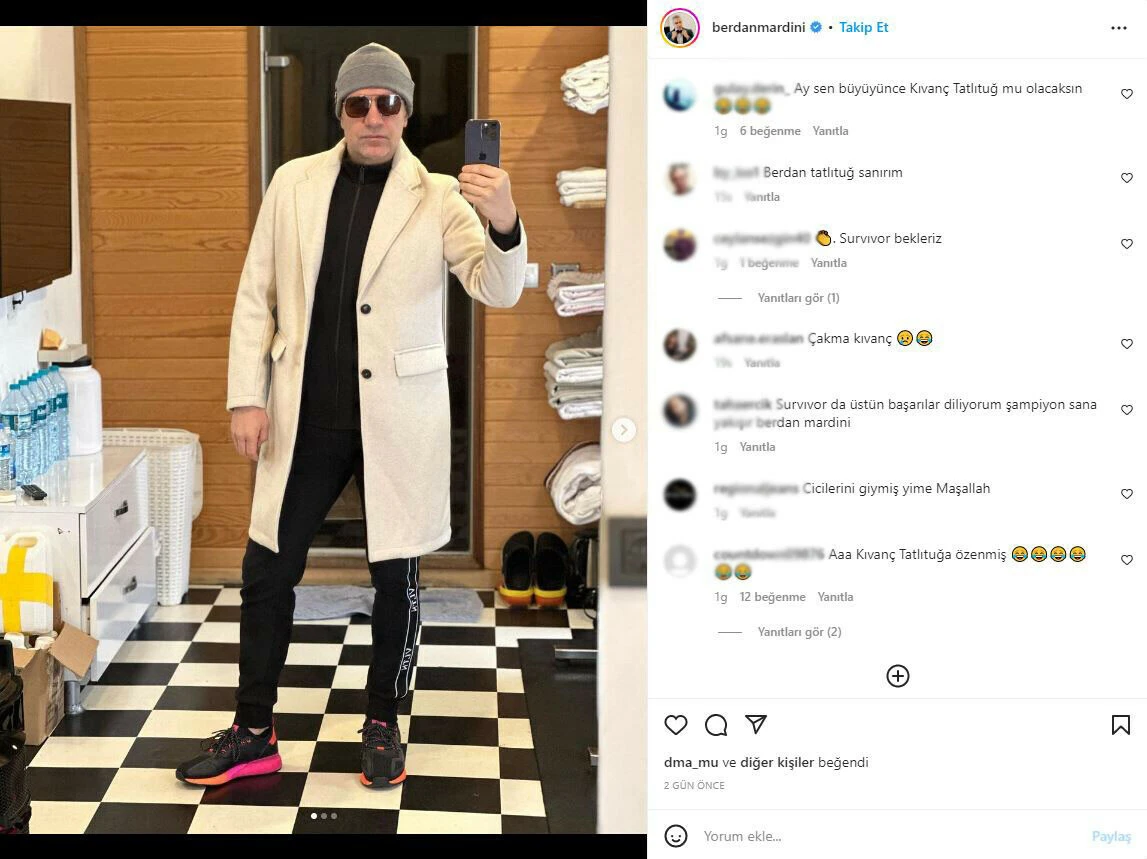 Berdan Mardini, Kıvanç Tatlıtuğ'un çok beğenilen tarzını taklit edince sosyal medyada alay konusu oldu!