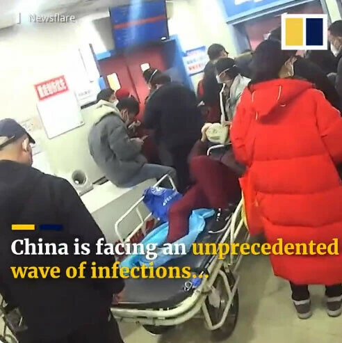 Çin'den korkutucu görüntüler: Covidliler ölenlerin yanında tedavi ediliyor hastaneler dopdolu