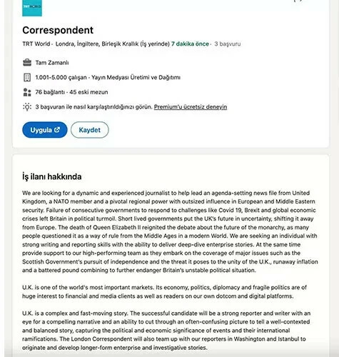 Ünlü ekonomist TRT World’ün Reuters’a misilleme ilanını yorumladı: Muz cumhuriyeti olduk