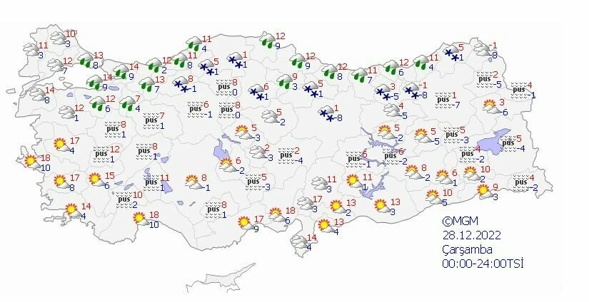 Soğuk hava geri döndü: Kar, fırtına ve yağmur… Meteoroloji uyarıları sıraladı (Güncel hava tahmin raporu)