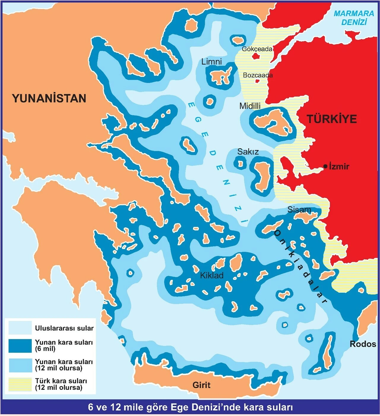 Yunanistan'dan gerilimi tırmandıracak adım: '12 mil'i yeniden gündemine aldı