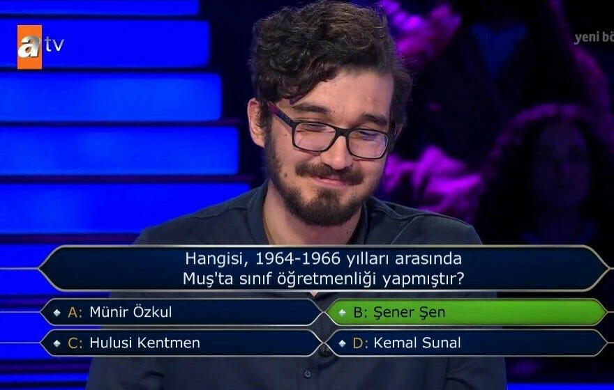 Kim Milyoner Olmak İster yarışmasına damga vuran ‘Yeşilçam’ sorusu! Doğru cevap izleyenleri şaşırttı