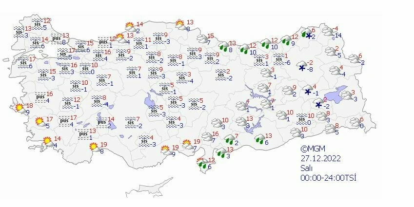 Kar ve sağanak etkisini azaltıyor, güneş yeniden yüzünü gösteriyor! (Meteoroloji 5 günlük <a href=