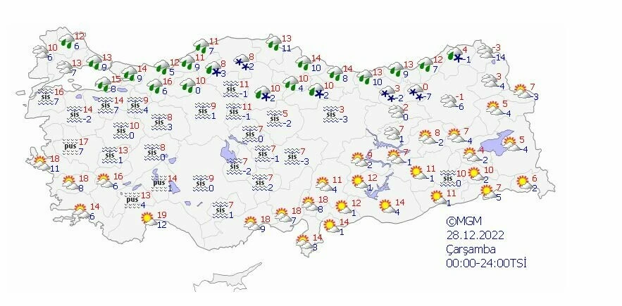 Kar ve sağanak etkisini azaltıyor, güneş yeniden yüzünü gösteriyor! (Meteoroloji 5 günlük hava durumu)