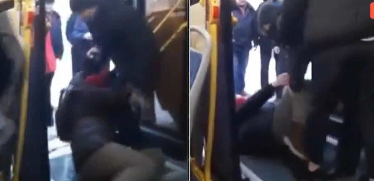 Savaşın vicdansız bir başka yüzü! Moskova'da Putin'i eleştiren yaşlı kadını otobüsten böyle attılar