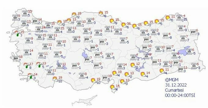 Yılbaşında hava nasıl olacak? Meteoroloji'den <a href=