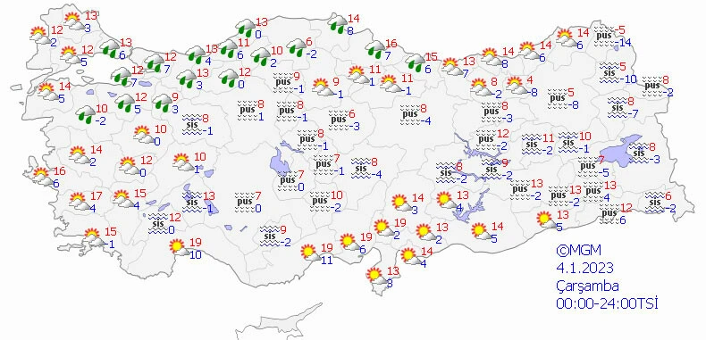 Meteoroloji'den sis ve pus uyarısı: Göz gözü görmeyecek (1 Ocak 2023 hava durumu)