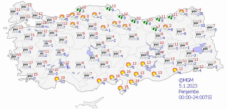 Meteoroloji'den sis ve pus uyarısı: Göz gözü görmeyecek (1 Ocak 2023 hava durumu)