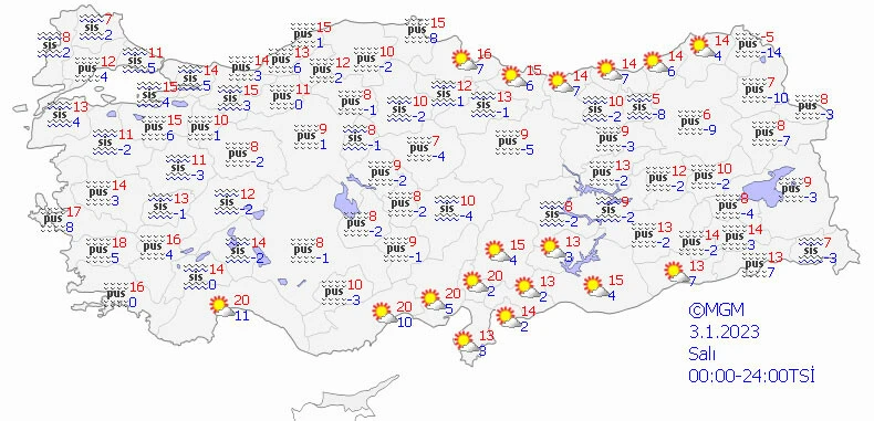 Meteoroloji'den sis ve pus uyarısı: Göz gözü görmeyecek (1 Ocak 2023 hava durumu)